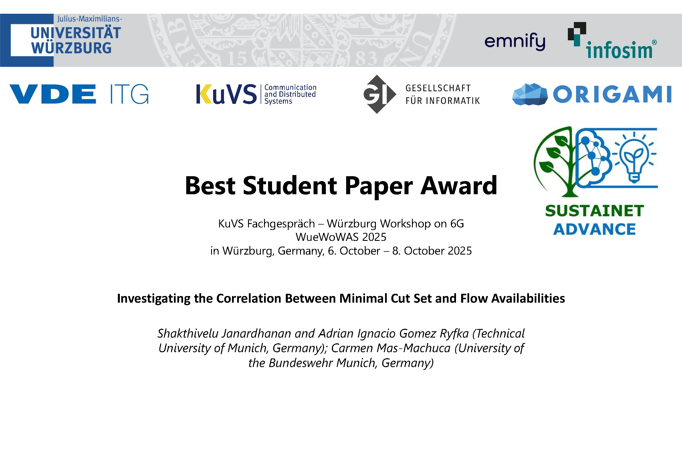 Best Student Paper Award